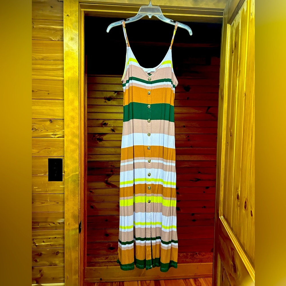 Large maxi dress stripes for days
